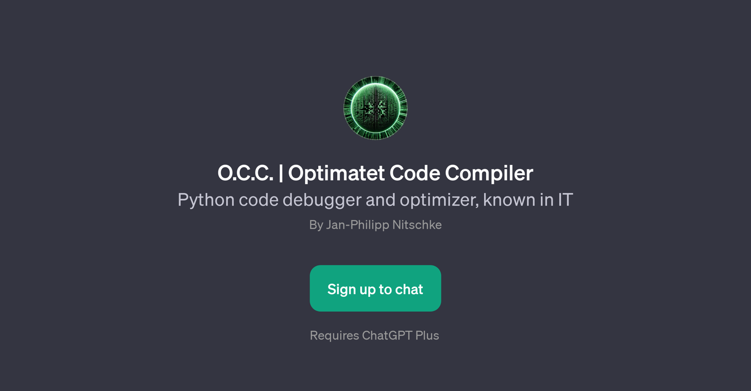 O.C.C. | Optimatet Code Compiler website
