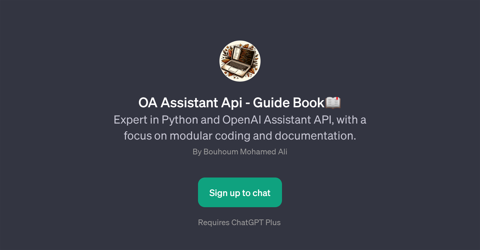 OA Assistant Api - Guide Book website