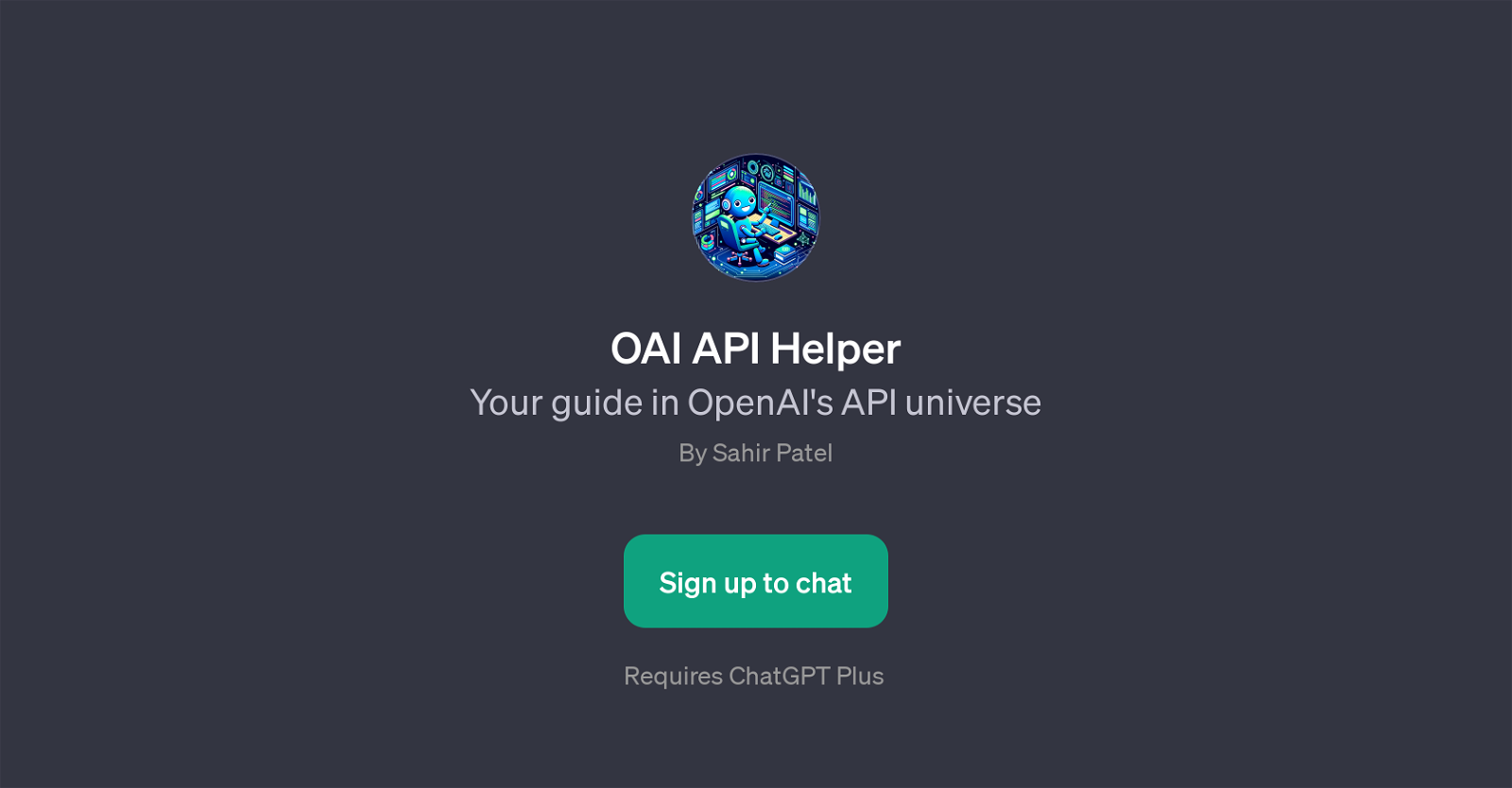OAI API Helper website