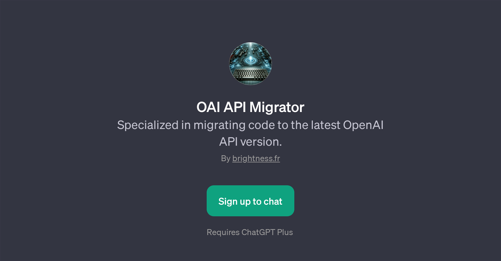 OAI API Migrator website