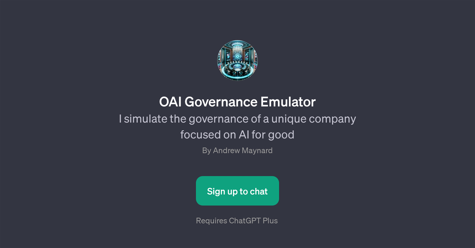 OAI Governance Emulator website
