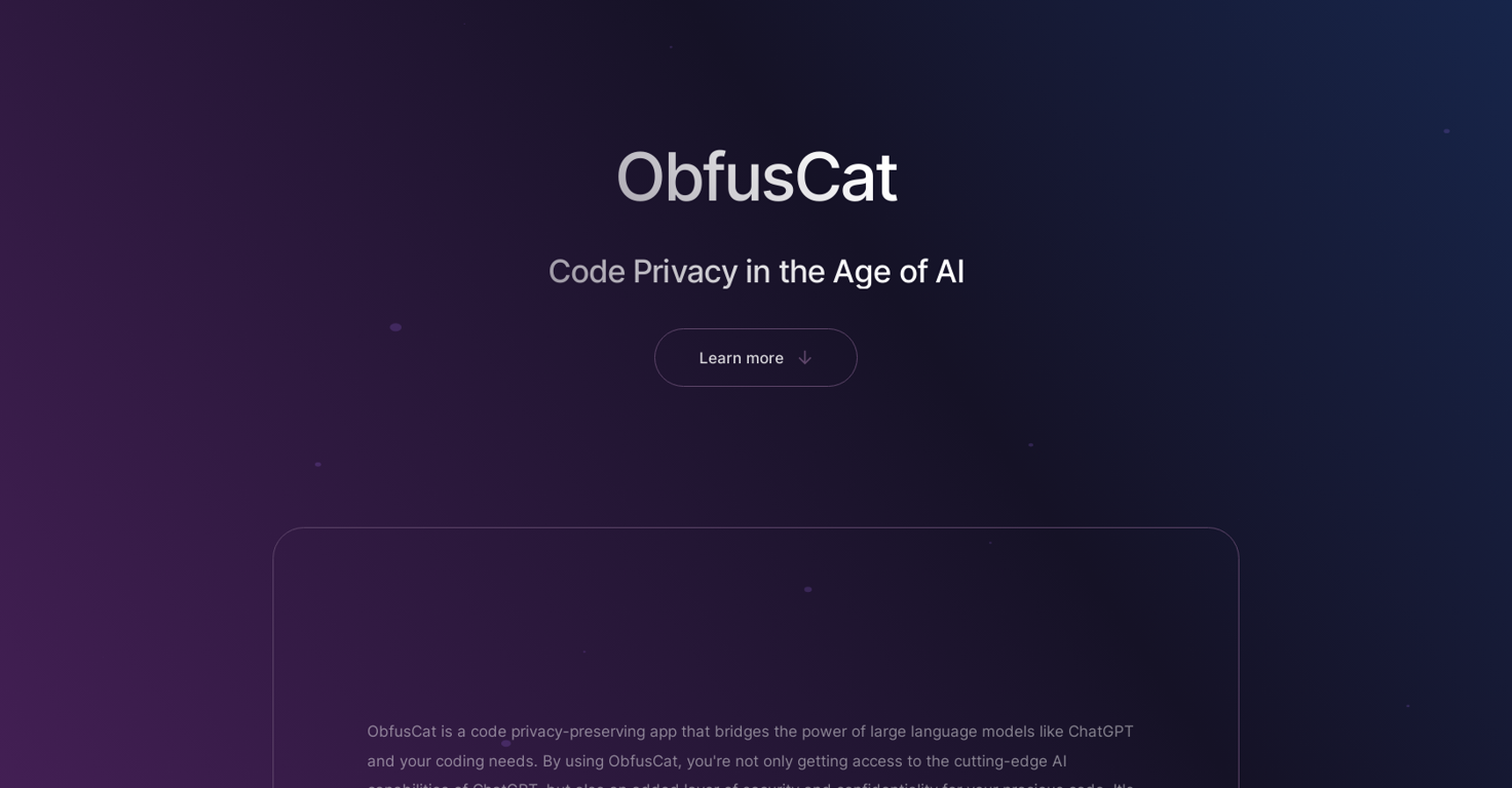 ObfusCat website