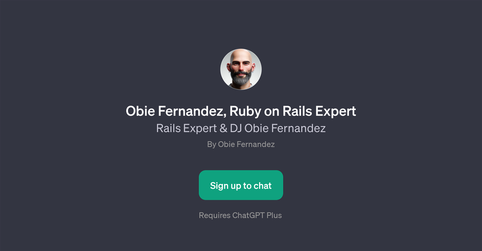 Obie Fernandez, Ruby on Rails Expert GPT website