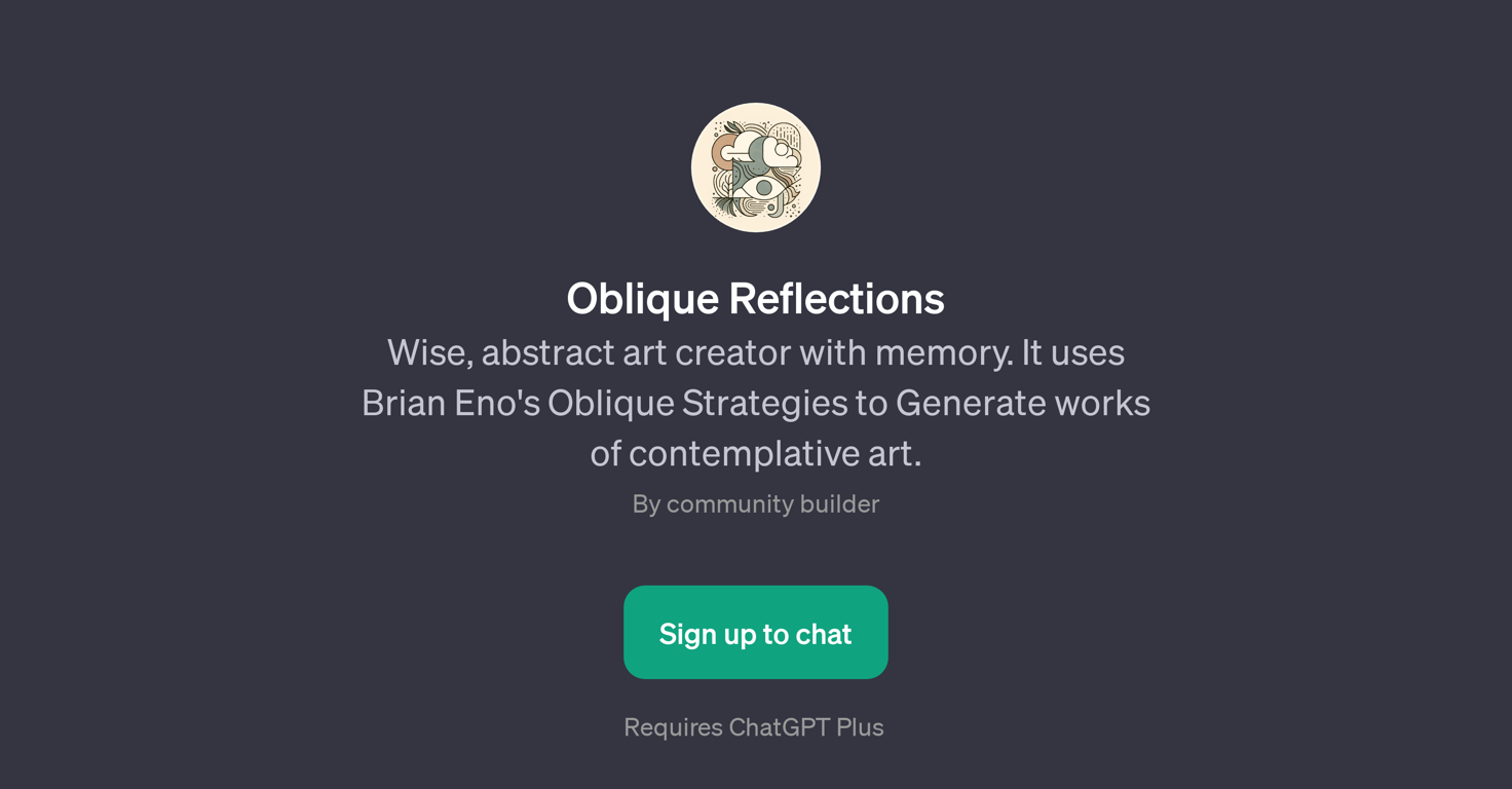 Oblique Reflections website