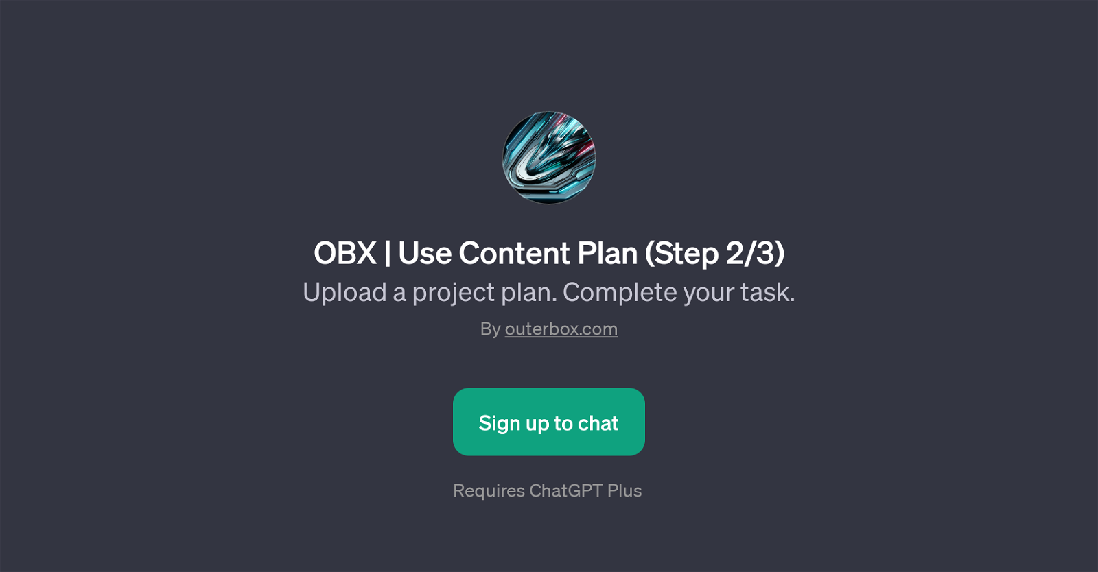 OBX | Use Content Plan website