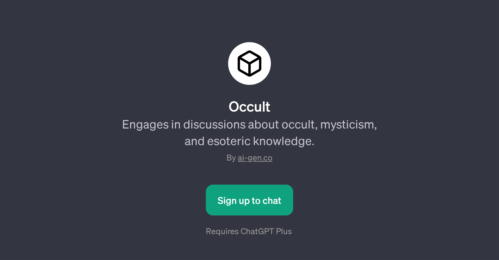 Occult website