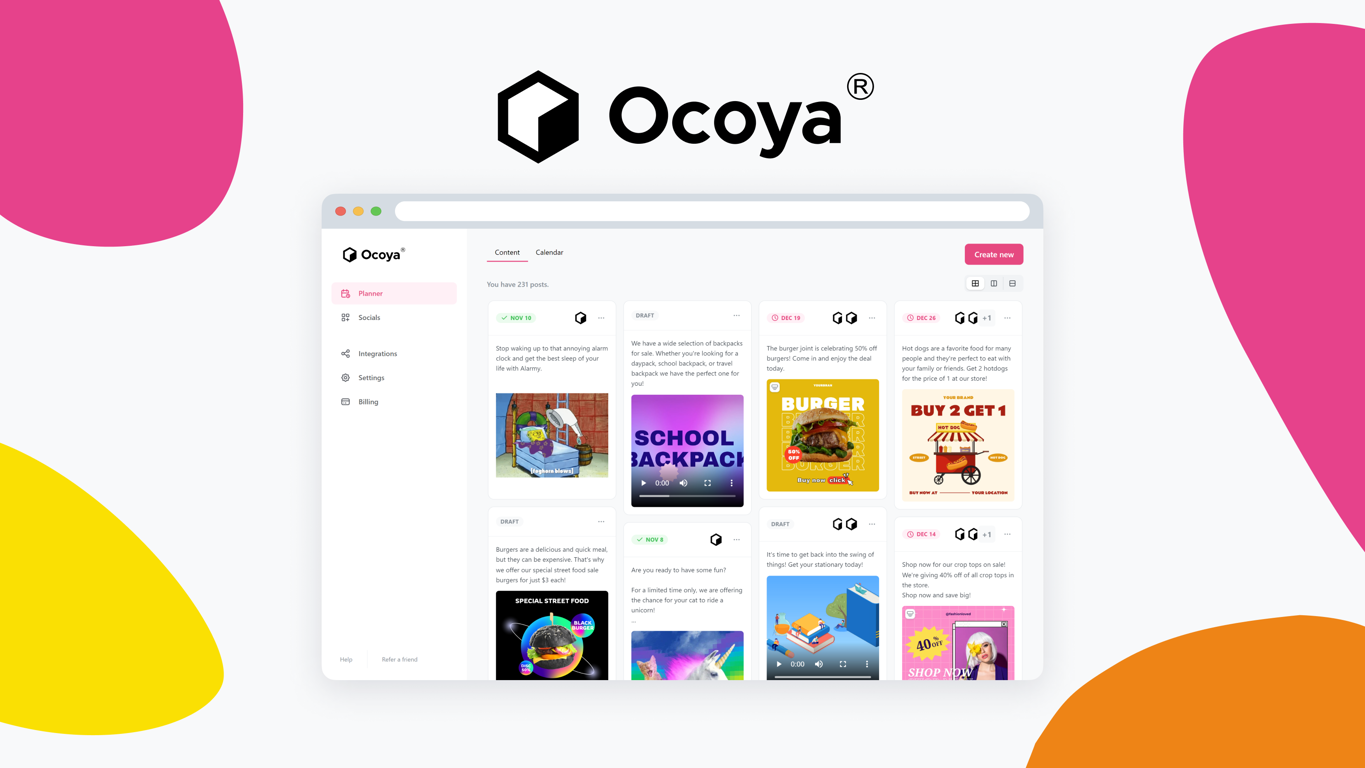 Ocoya website