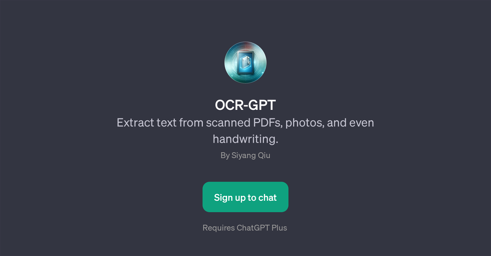 OCR-GPT website