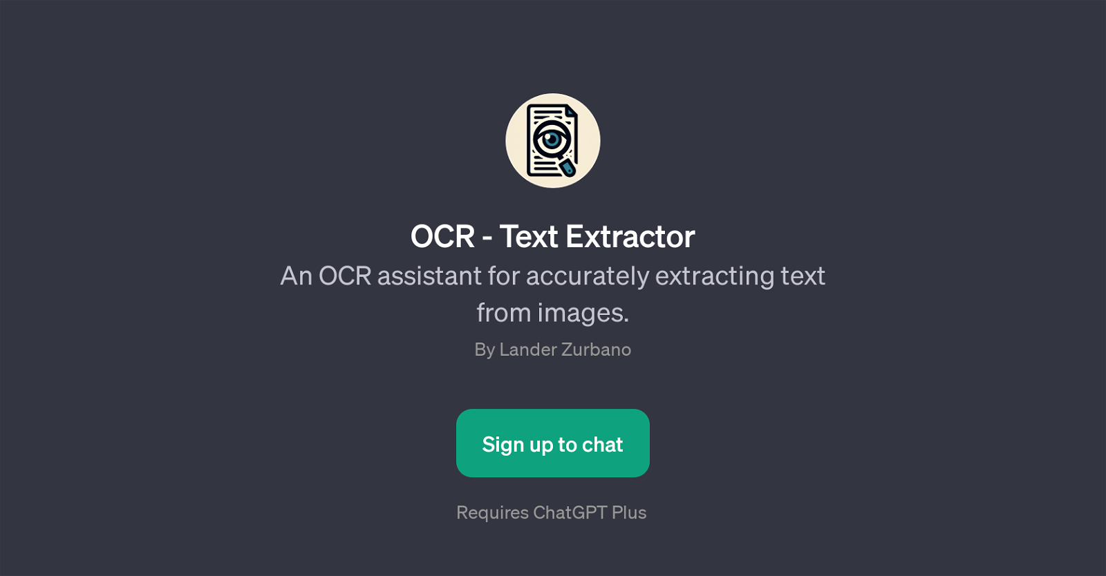 OCR - Text Extractor website