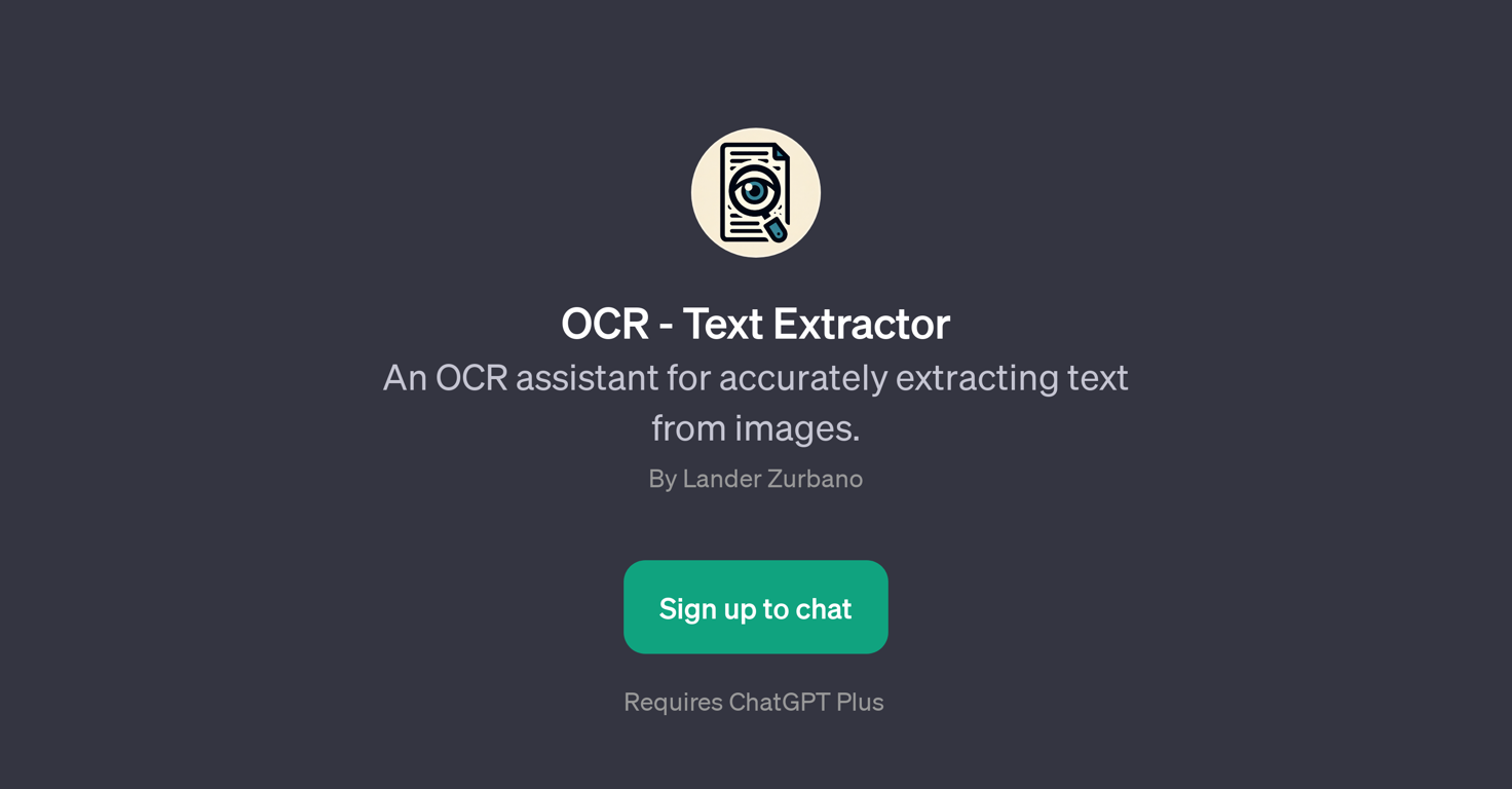 OCR - Text Extractor website