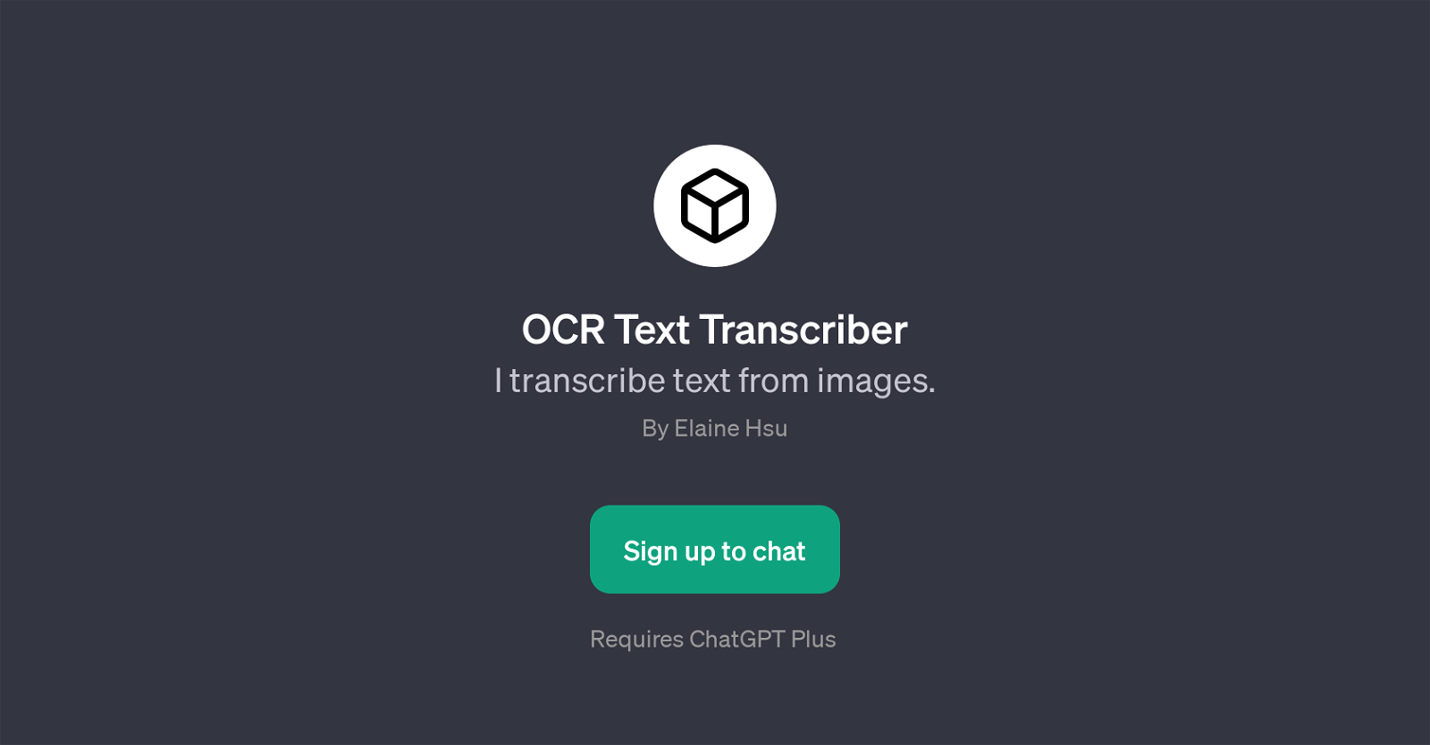 OCR Text Transcriber website