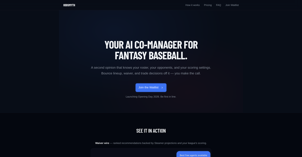 Oddsmyth website