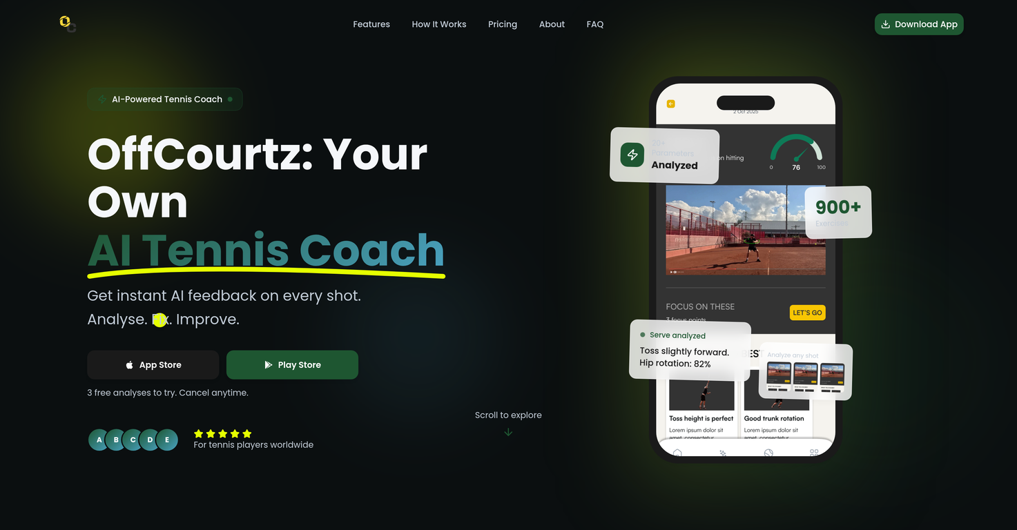 OffCourtz website