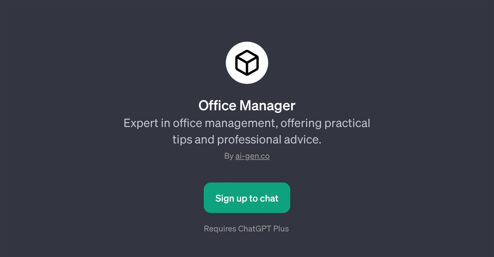 Office Manager website