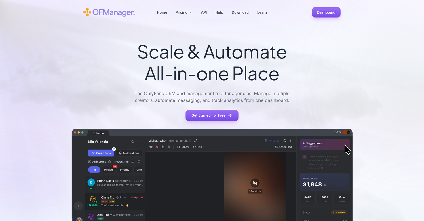 OFManager website