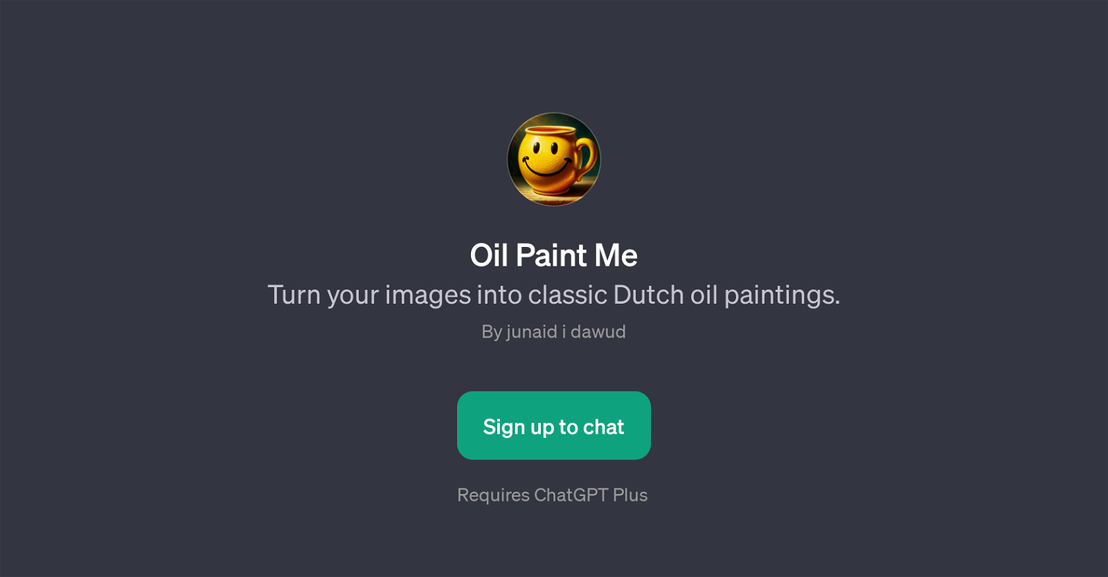 Oil Paint Me website