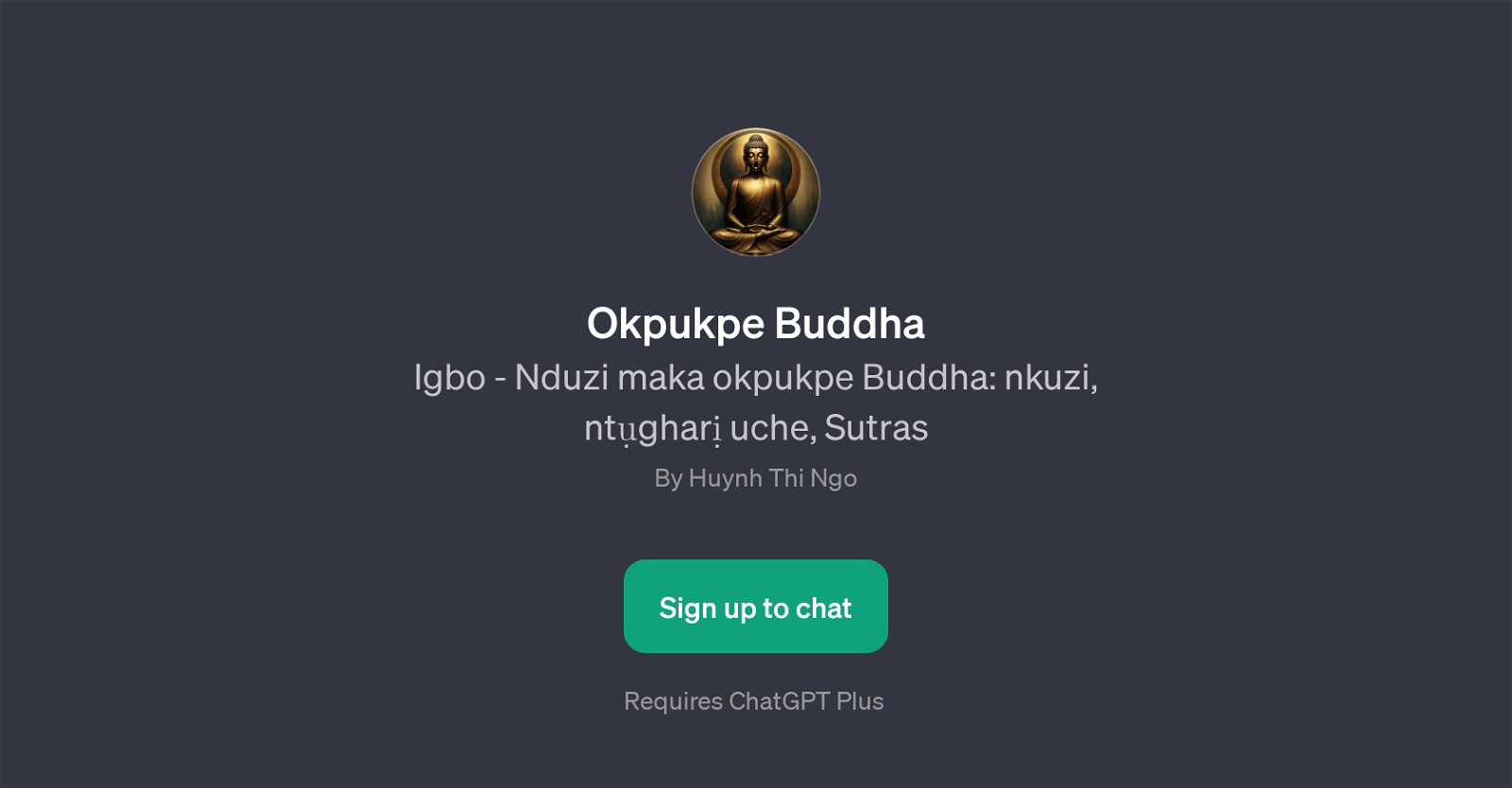 Okpukpe Buddha website