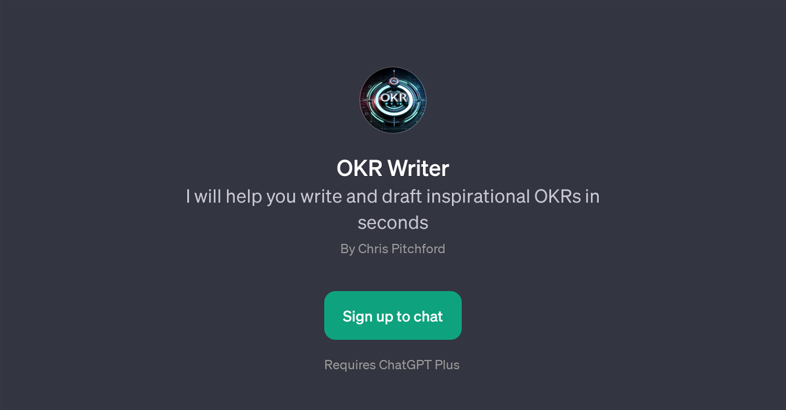 OKR Writer website