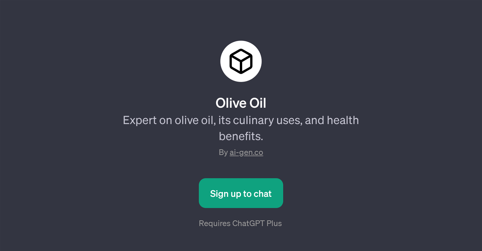 Olive Oil website