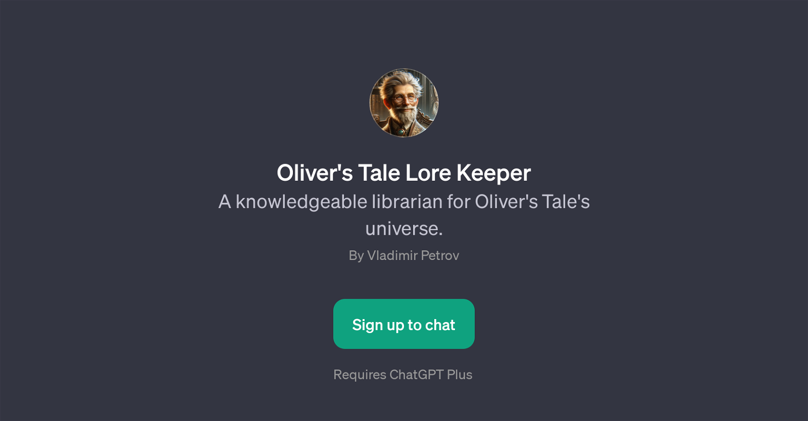 Oliver's Tale Lore Keeper website
