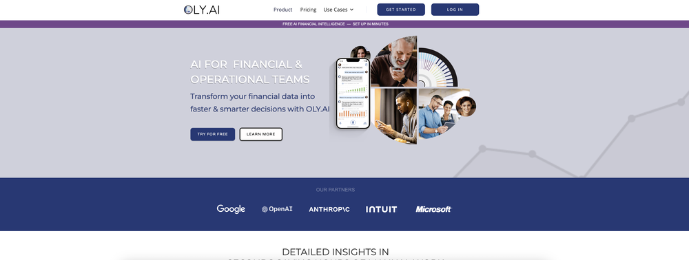 Oly AI website