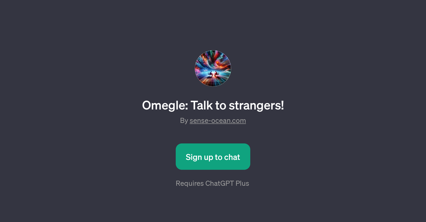 Omegle: Talk to strangers! GPT website