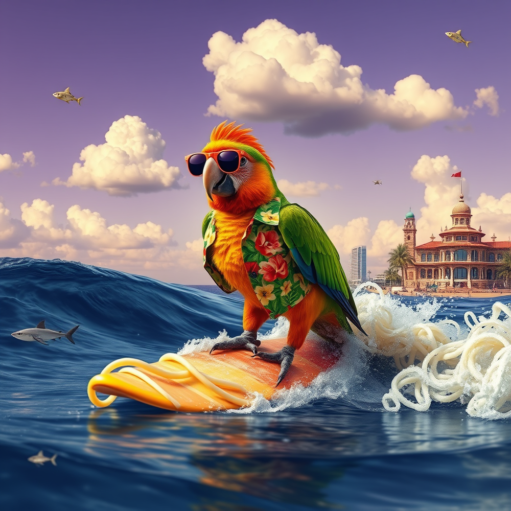 On an exotic beach website