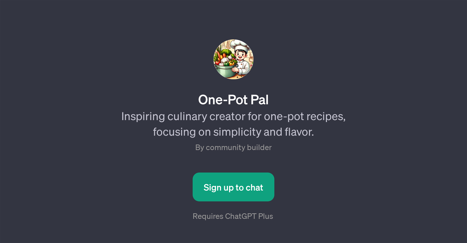 One-Pot Pal website