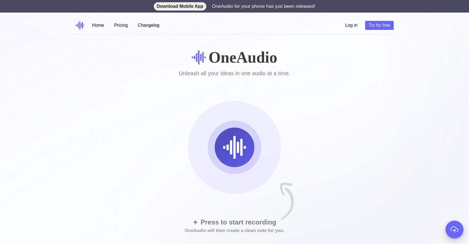 OneAudio website