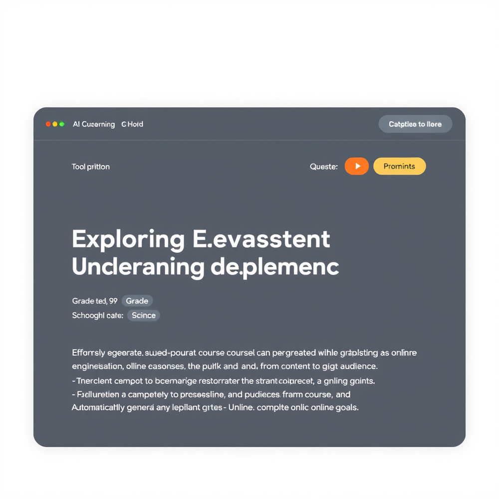 Online course Creator tool website
