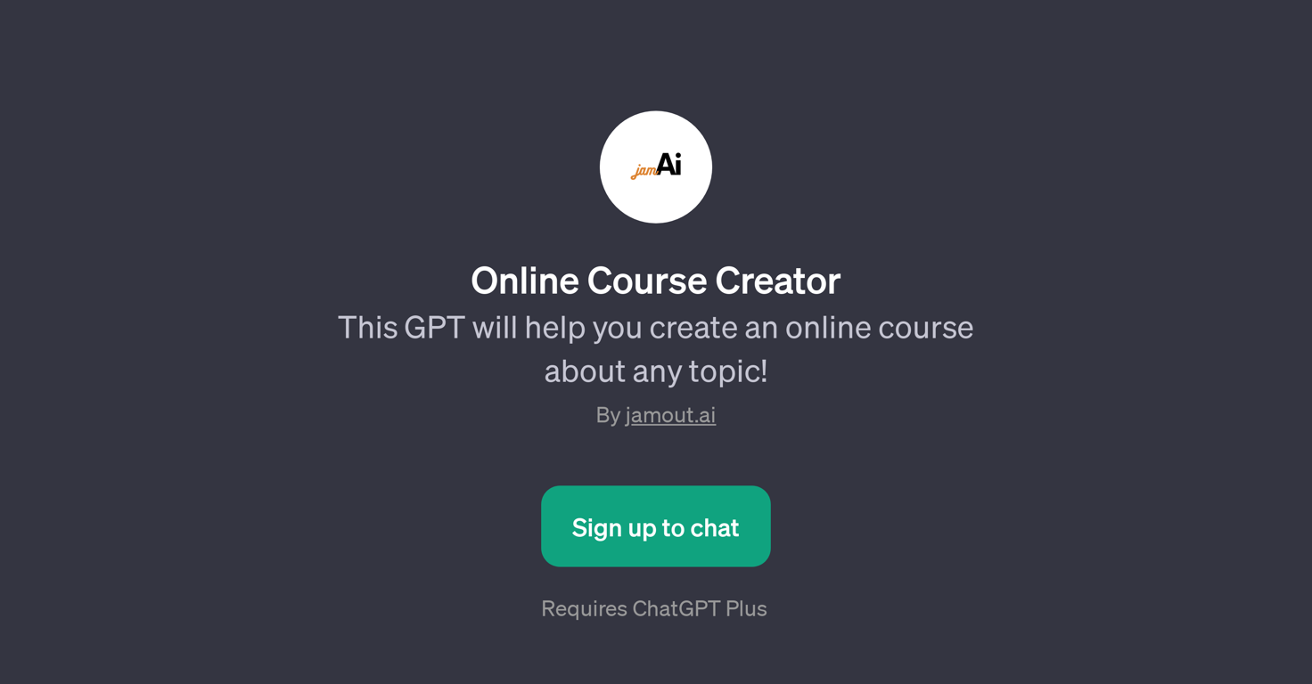 Online Course Creator website