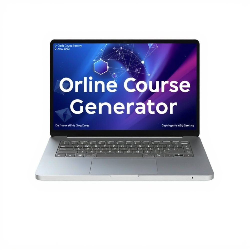 Online Course Generator in any field website