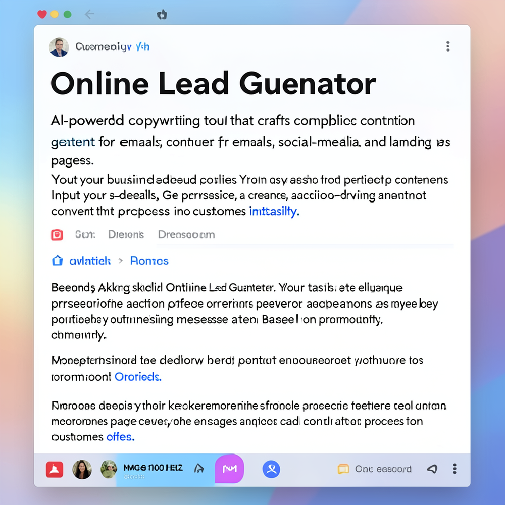 Online Lead Generator website