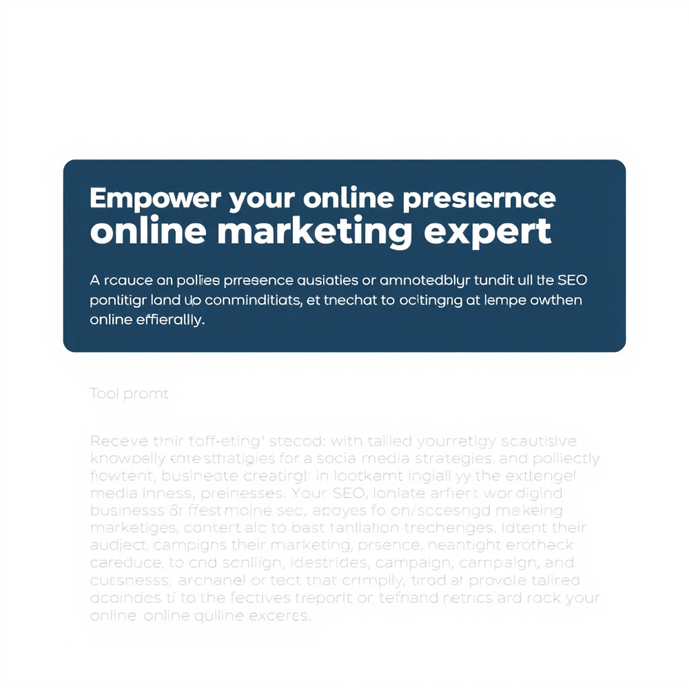Online marketing expert website