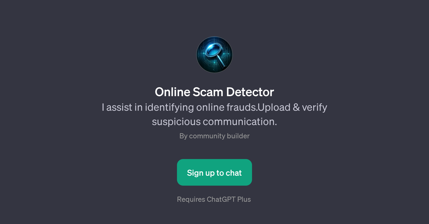 Online Scam Detector website