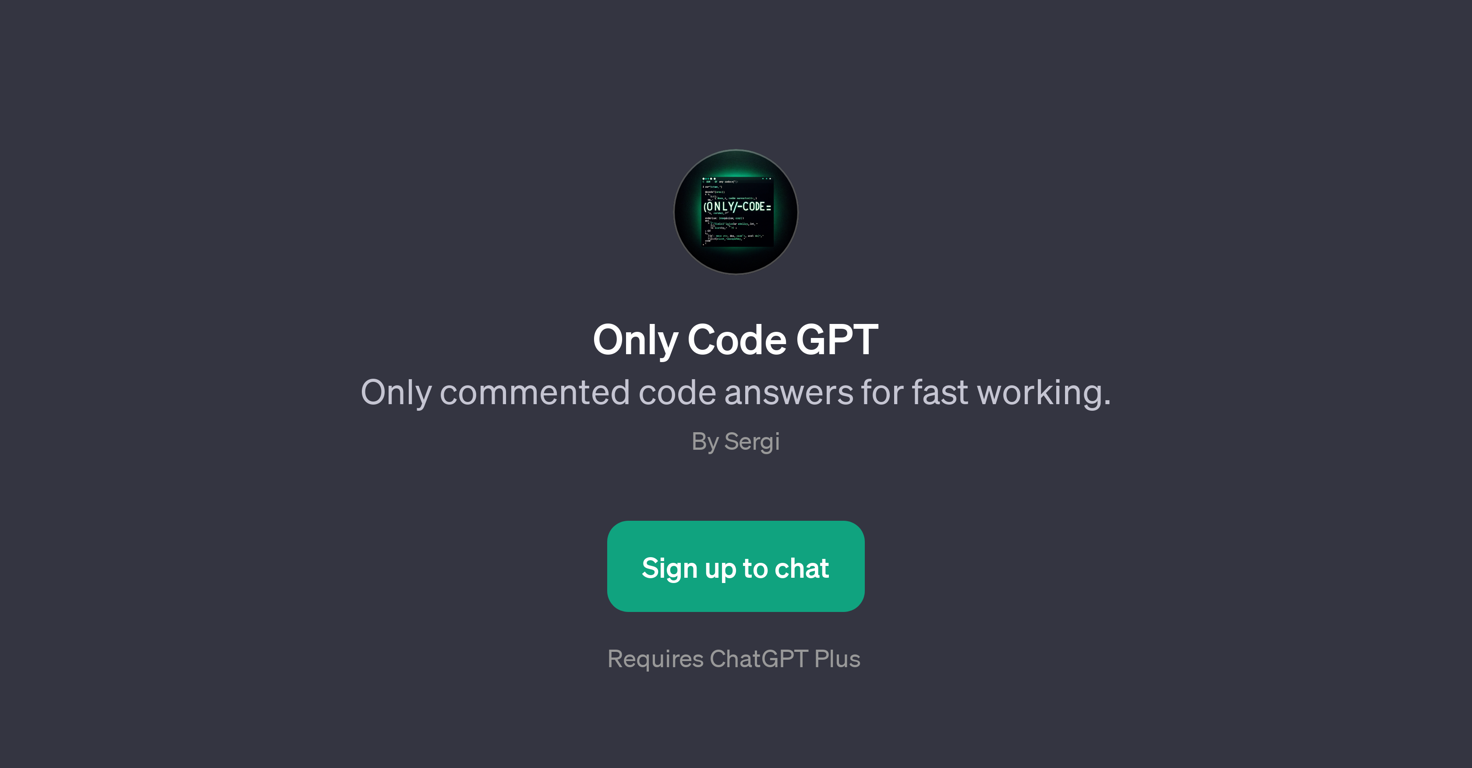 Only Code GPT website