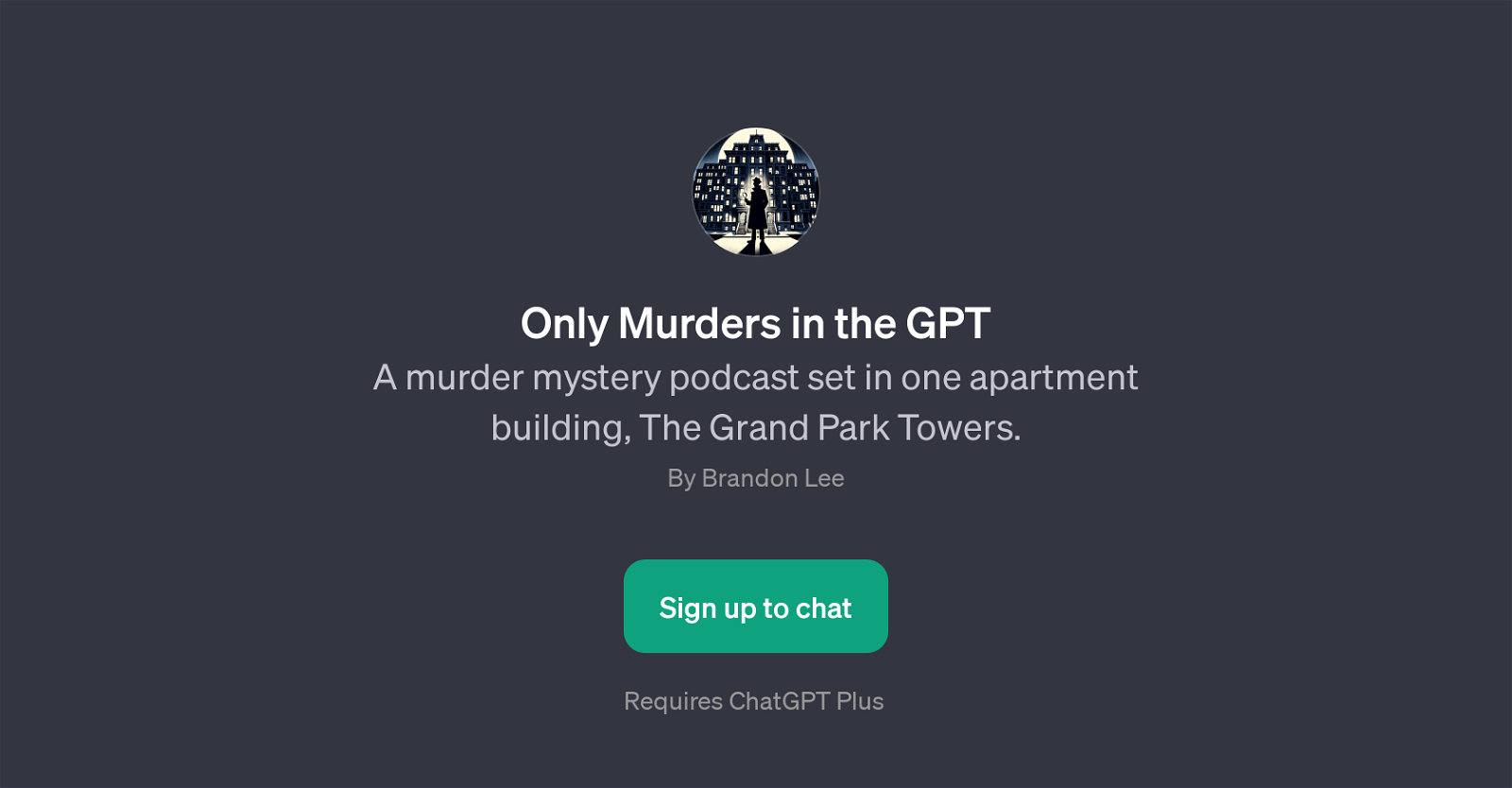 Only Murders in the GPT website