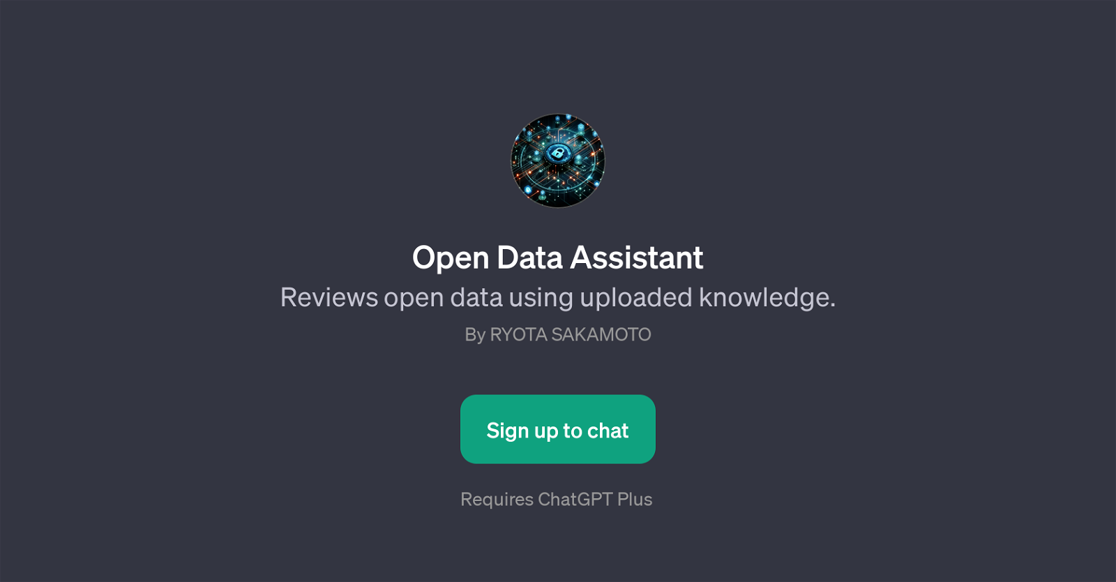 Open Data Assistant website
