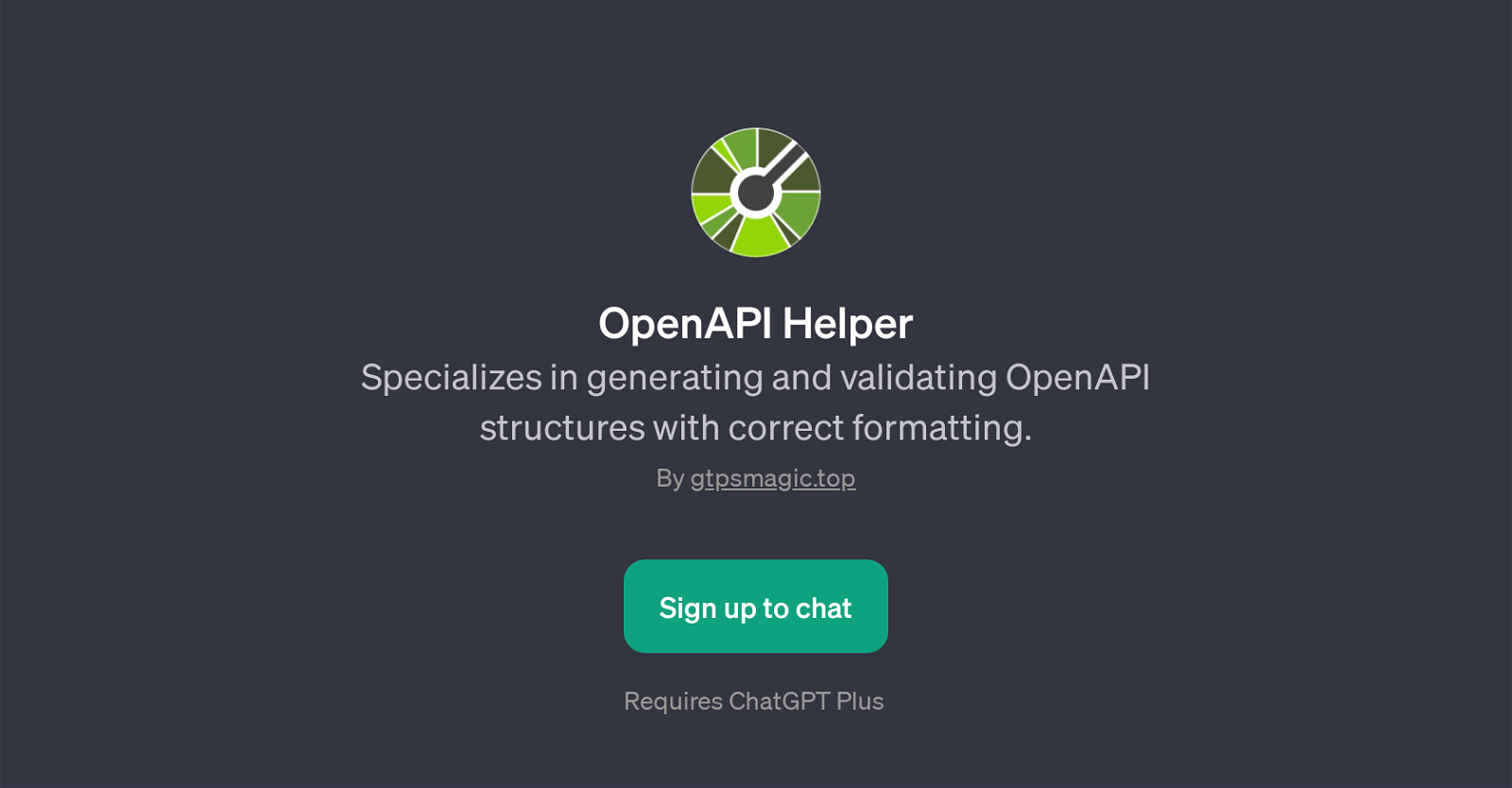 OpenAPI Helper website