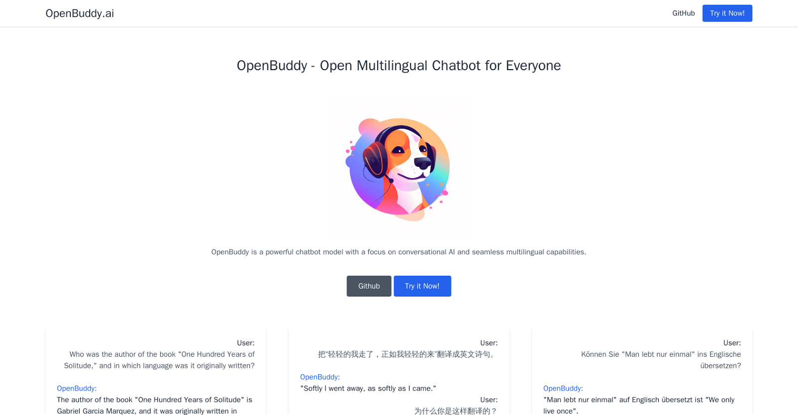 OpenBuddy website