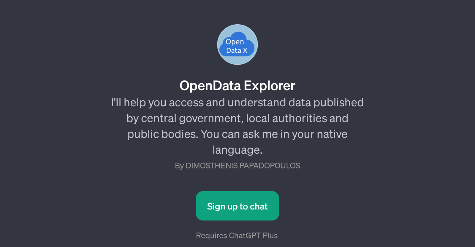 OpenData Explorer website