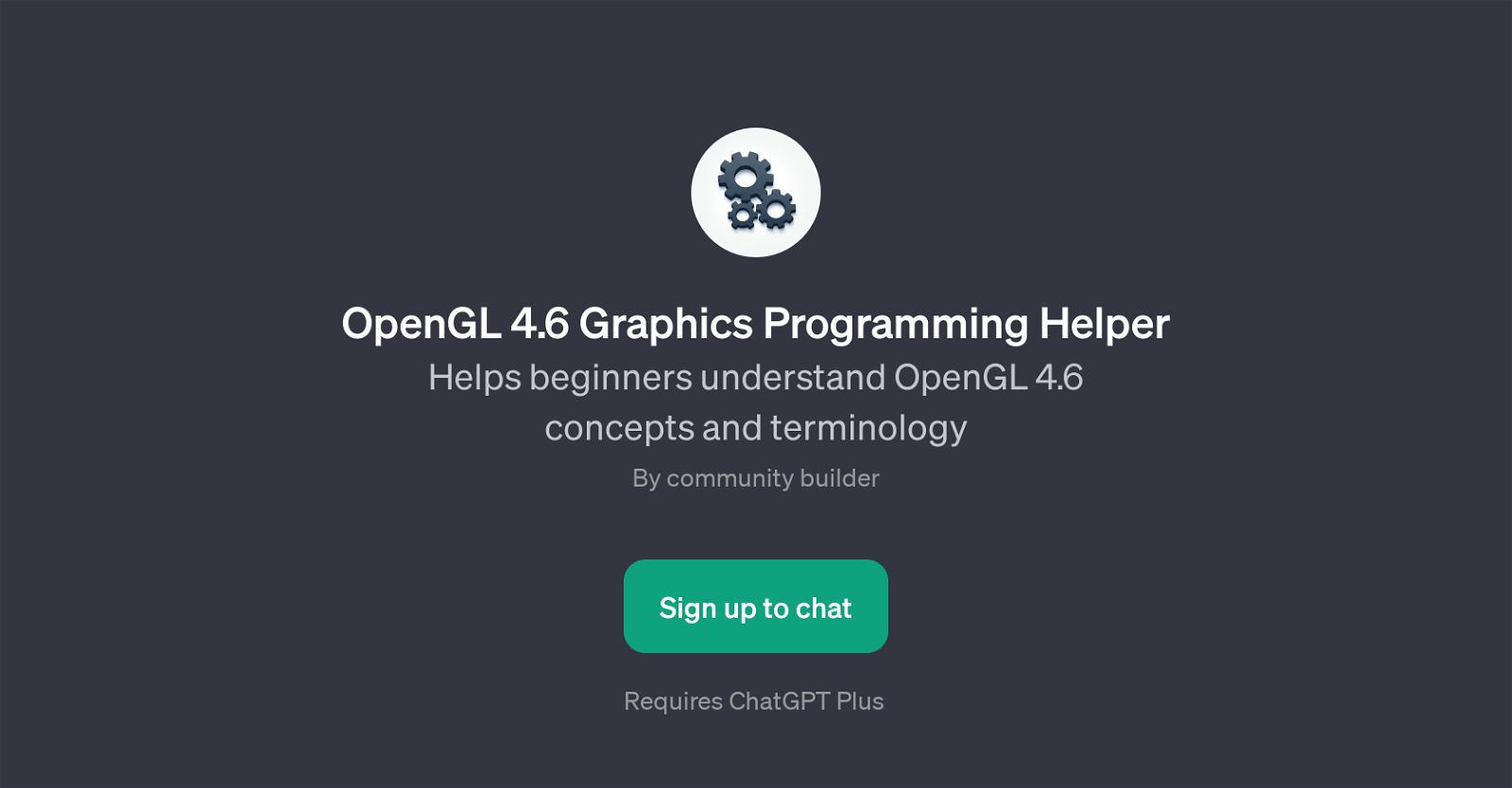 OpenGL 4.6 Graphics Programming Helper website