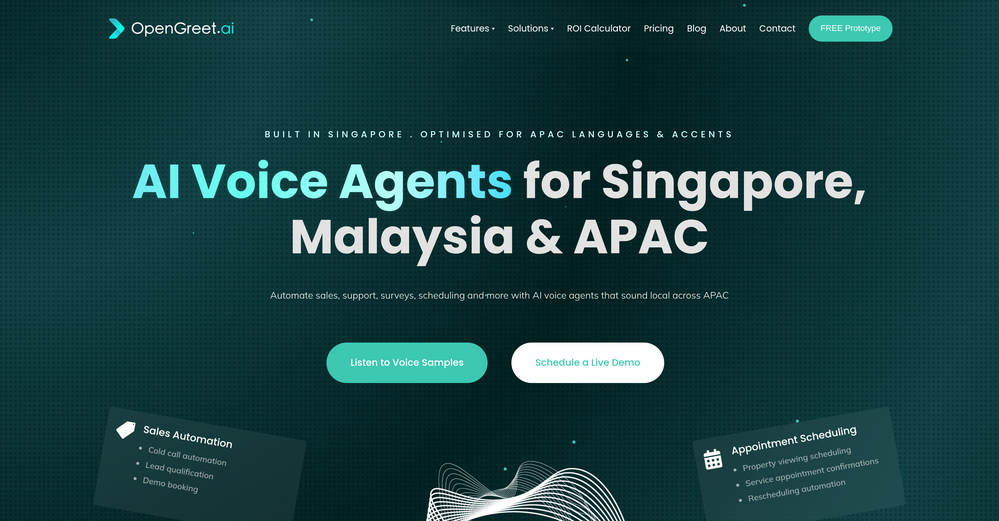 OpenGreet website