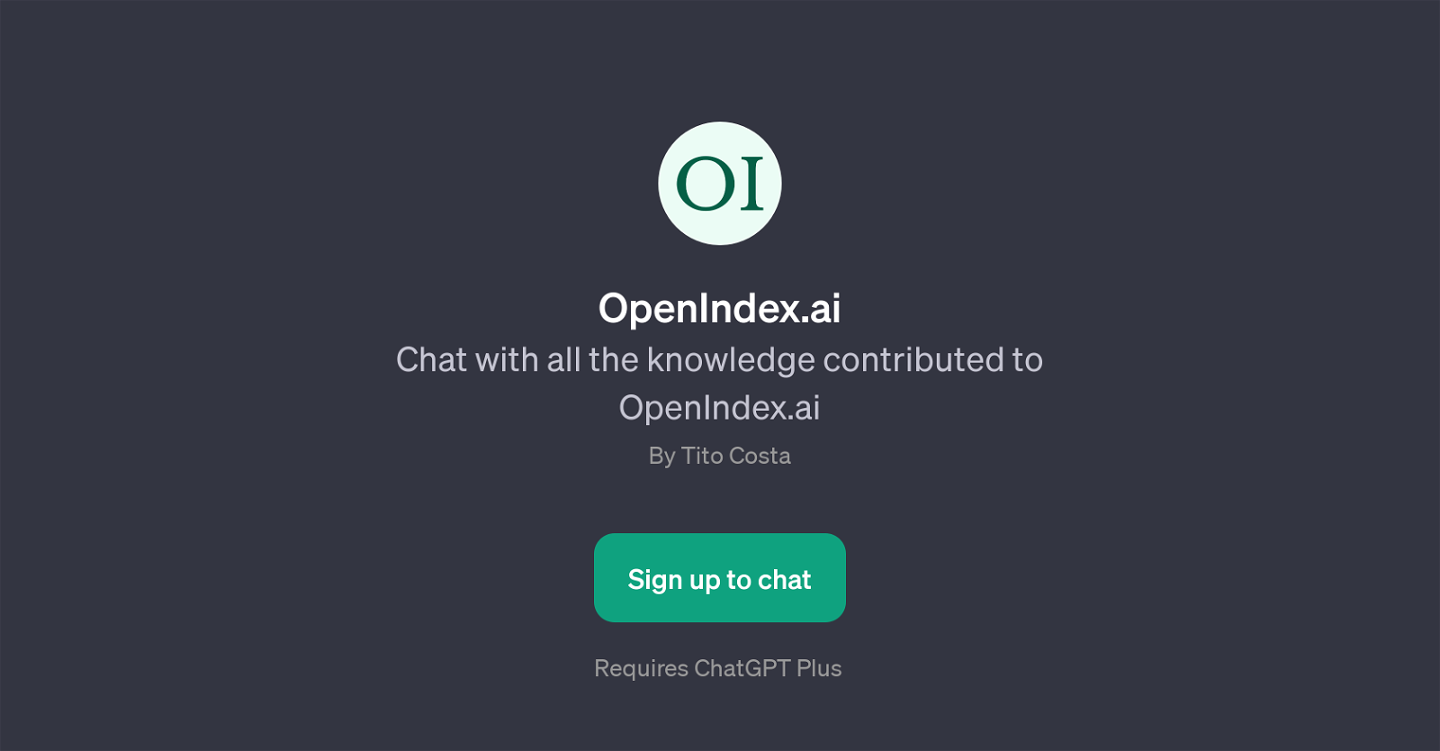 OpenIndex.ai website