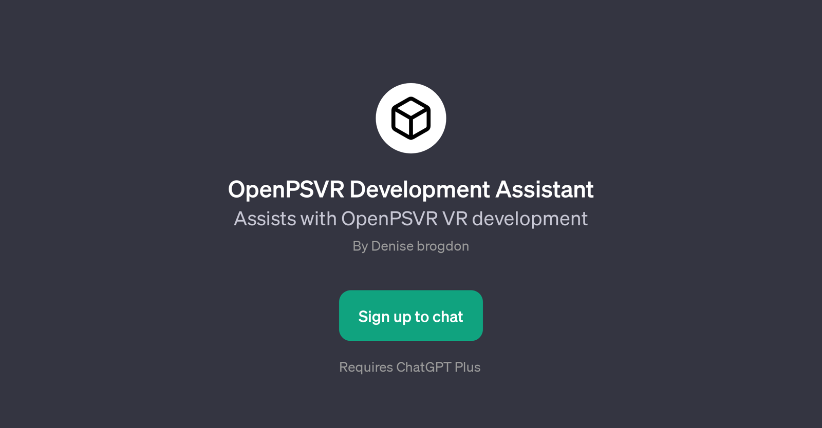 OpenPSVR Development Assistant website