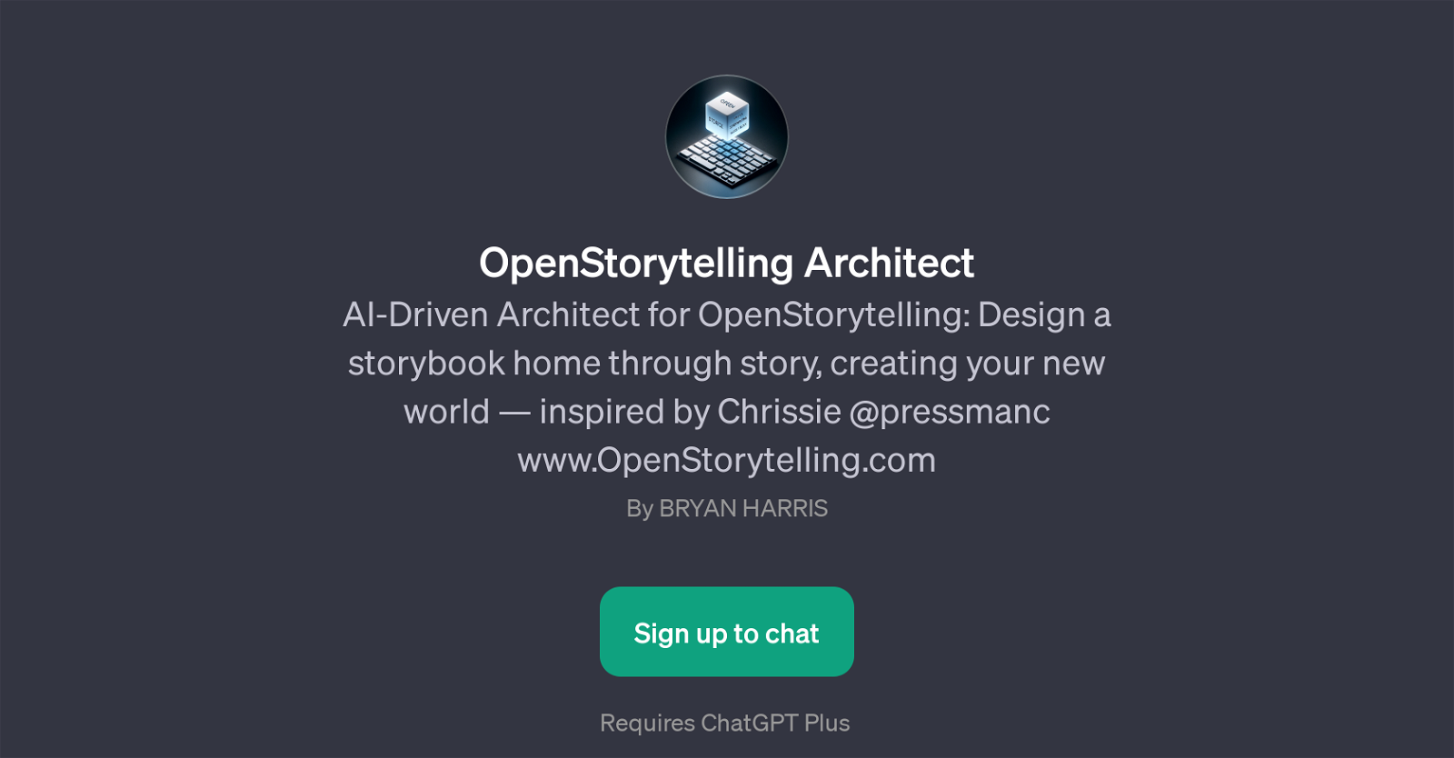 OpenStorytelling Architect website