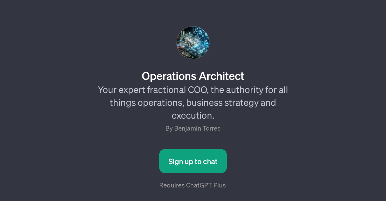 Operations Architect website