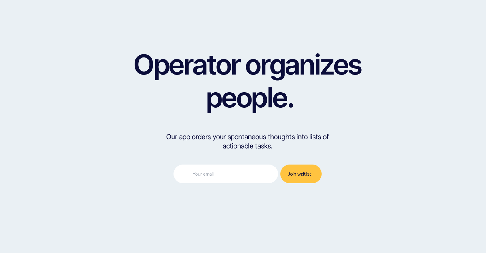 Operator App website