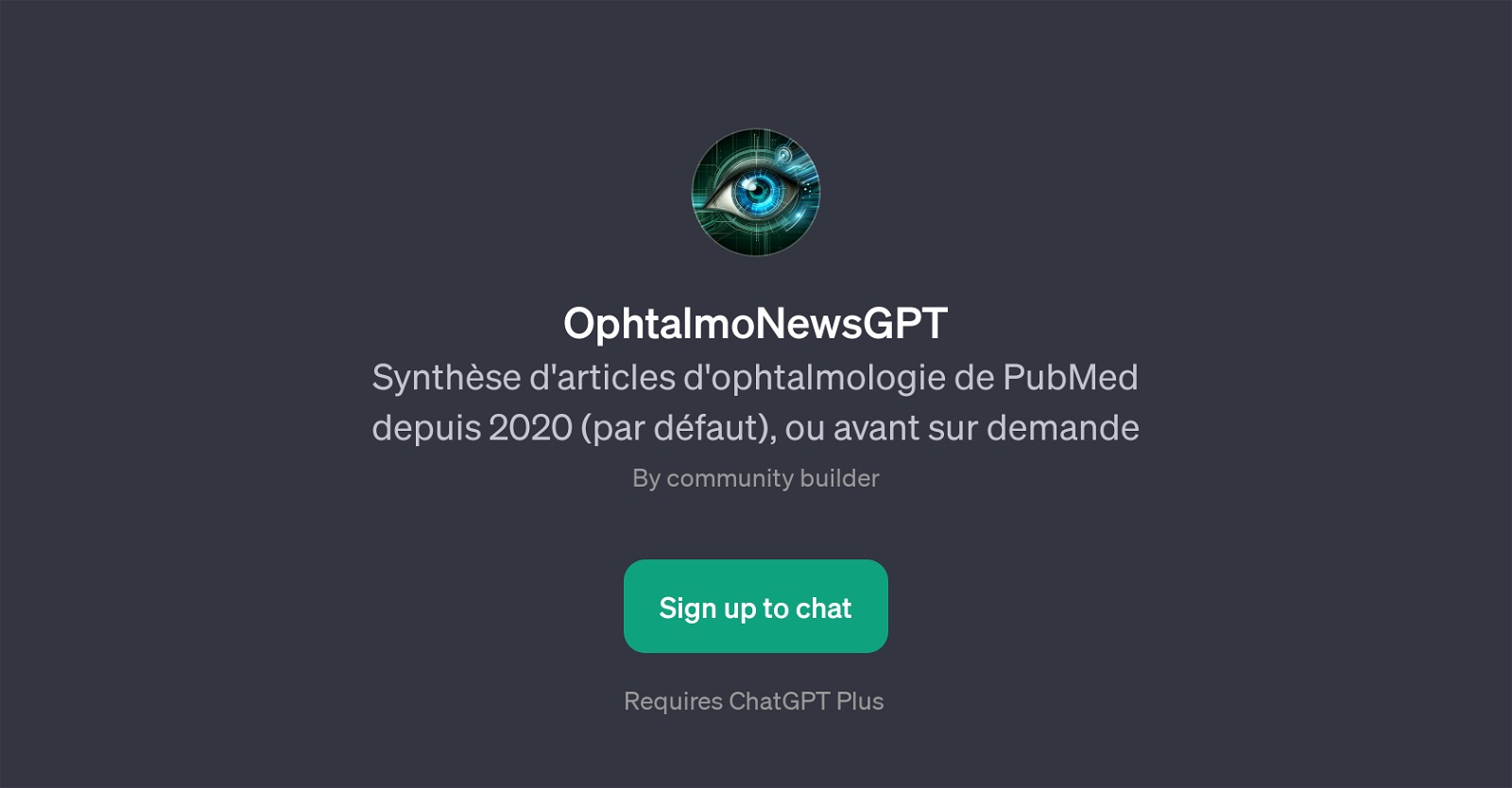 OphtalmoNewsGPT website