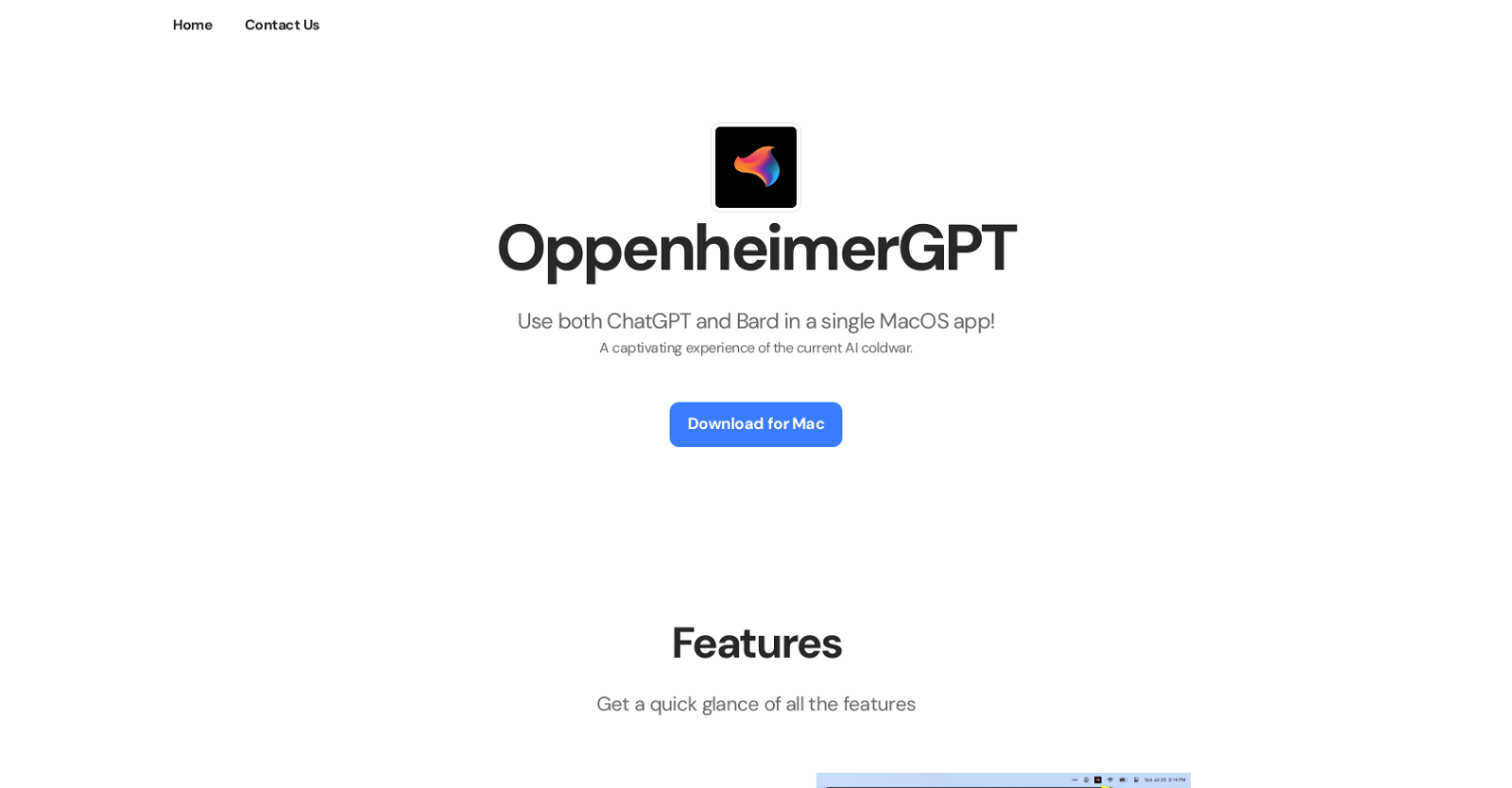 OppenheimerGPT website